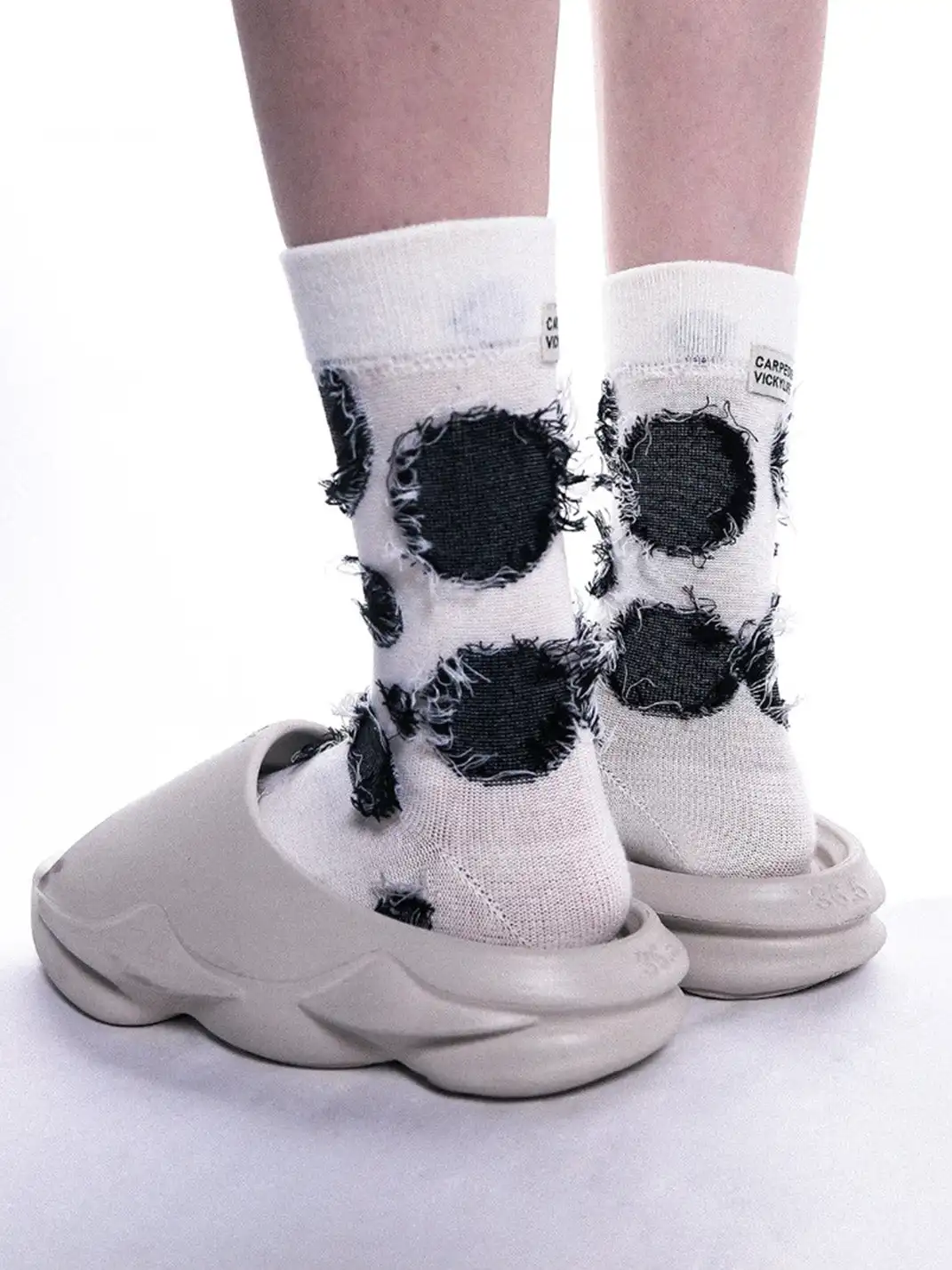 SS2L | Distressed Label Sports Mid-Calf Socks