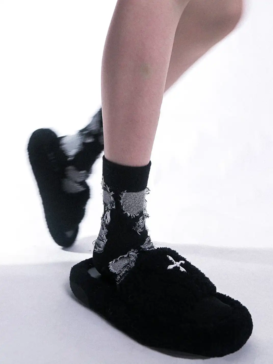 SS2L | Distressed Label Sports Mid-Calf Socks