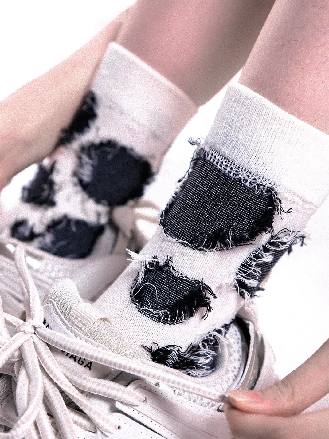SS2L | Distressed Label Sports Mid-Calf Socks