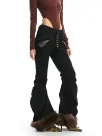 BIGGOLD | Stylish Buttoned Flared Denim Pants