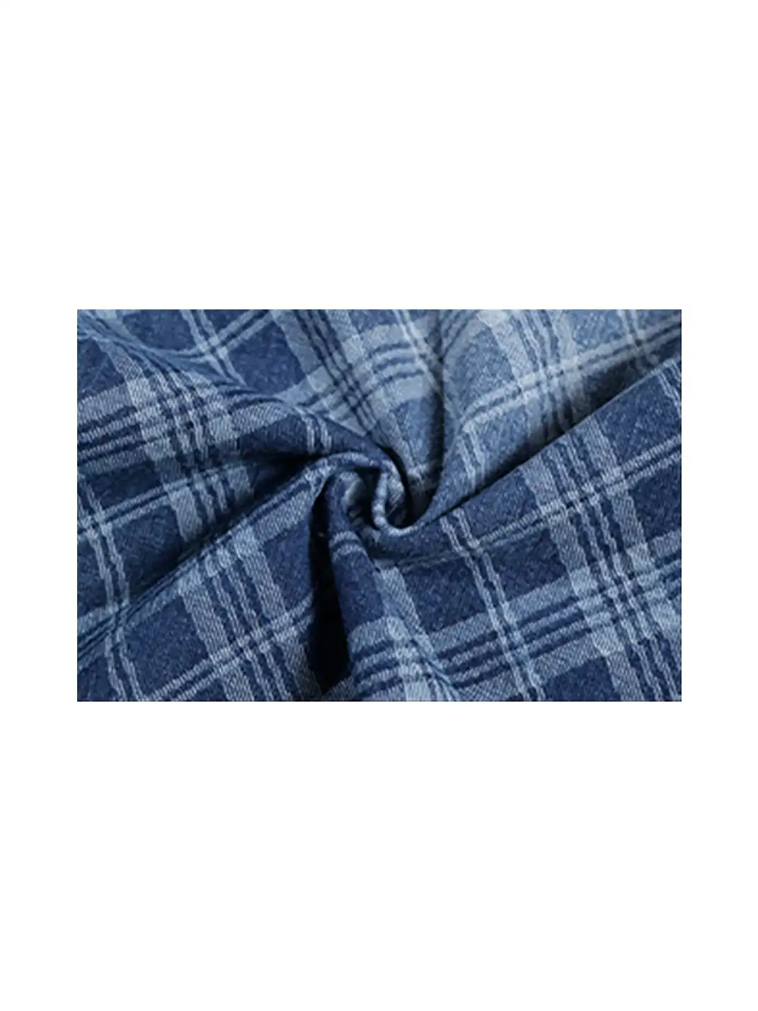 BIGGOLD | Embroidered Plaid Deconstructed Denim Pants