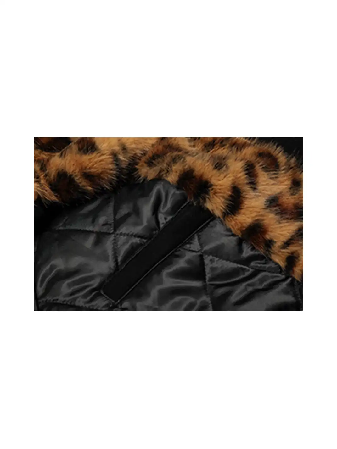 BIGGOLD | Suede Leopard Fleece Hooded Coat