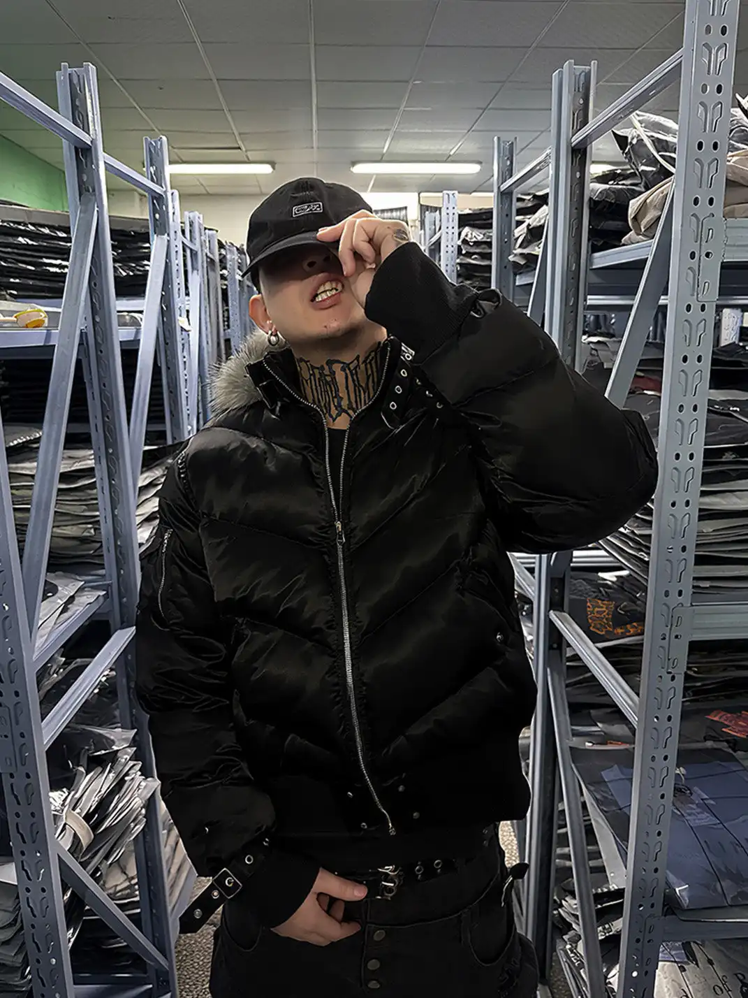 PAIKI | Mink Fur Hooded Down Jacket
