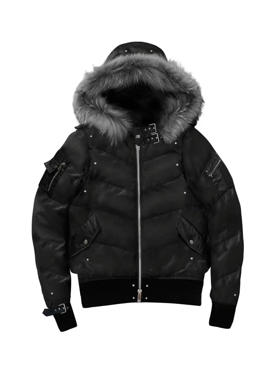 PAIKI | Mink Fur Hooded Down Jacket