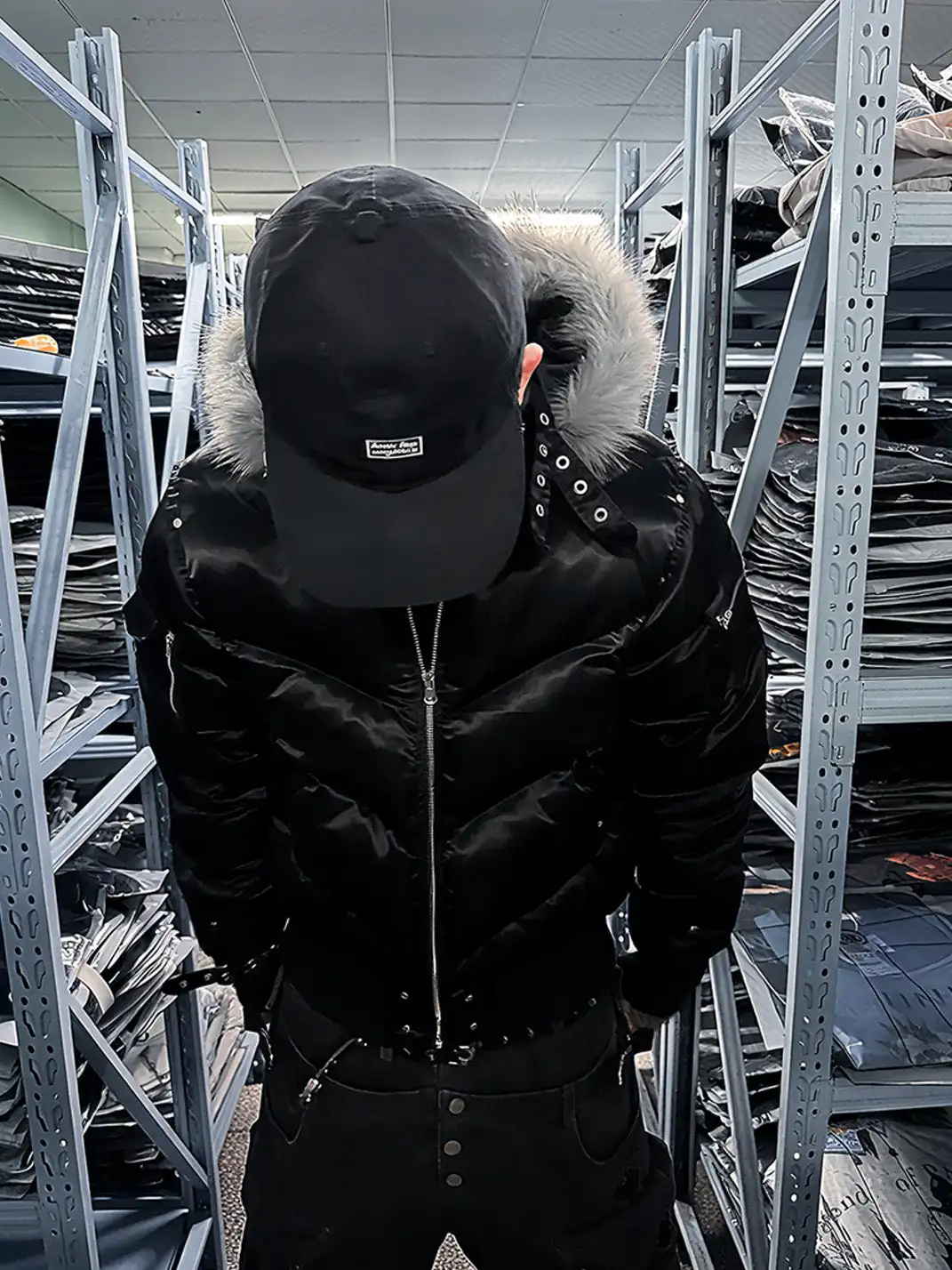 PAIKI | Mink Fur Hooded Down Jacket