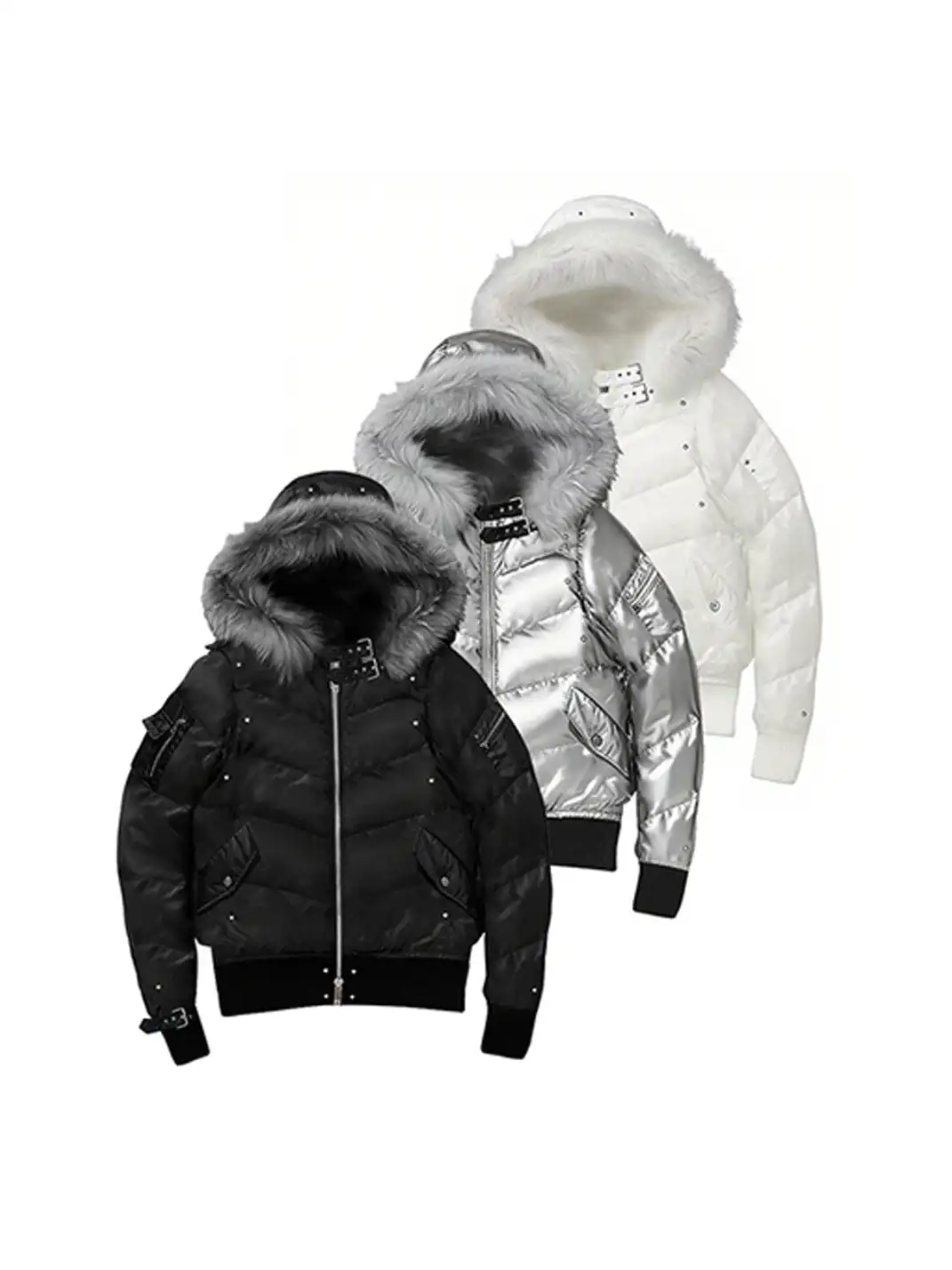PAIKI | Mink Fur Hooded Down Jacket