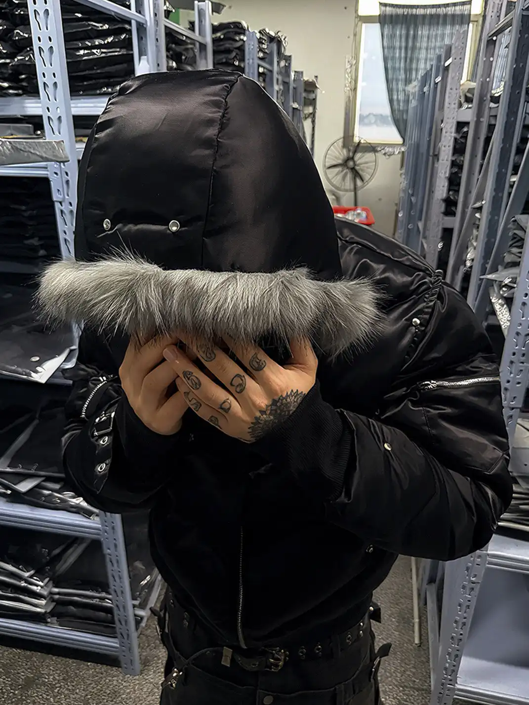 PAIKI | Mink Fur Hooded Down Jacket