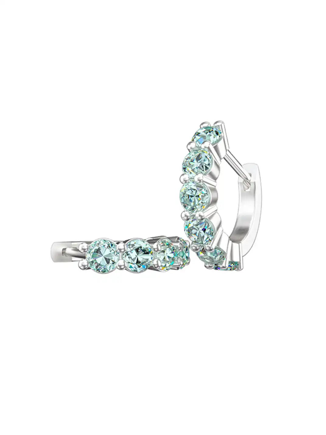 ICEGANG | Blue Moissanite Starry Sky Earrings