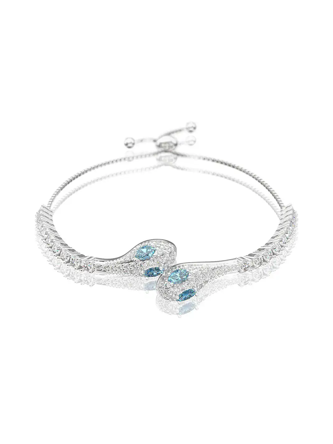 ICEGANG | Ice Blue Snake Full Diamond Adjustable Bracelet