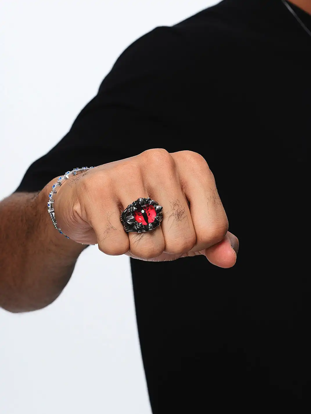 ICEGANG | Titanium Steel Evil Eye Claw Ring