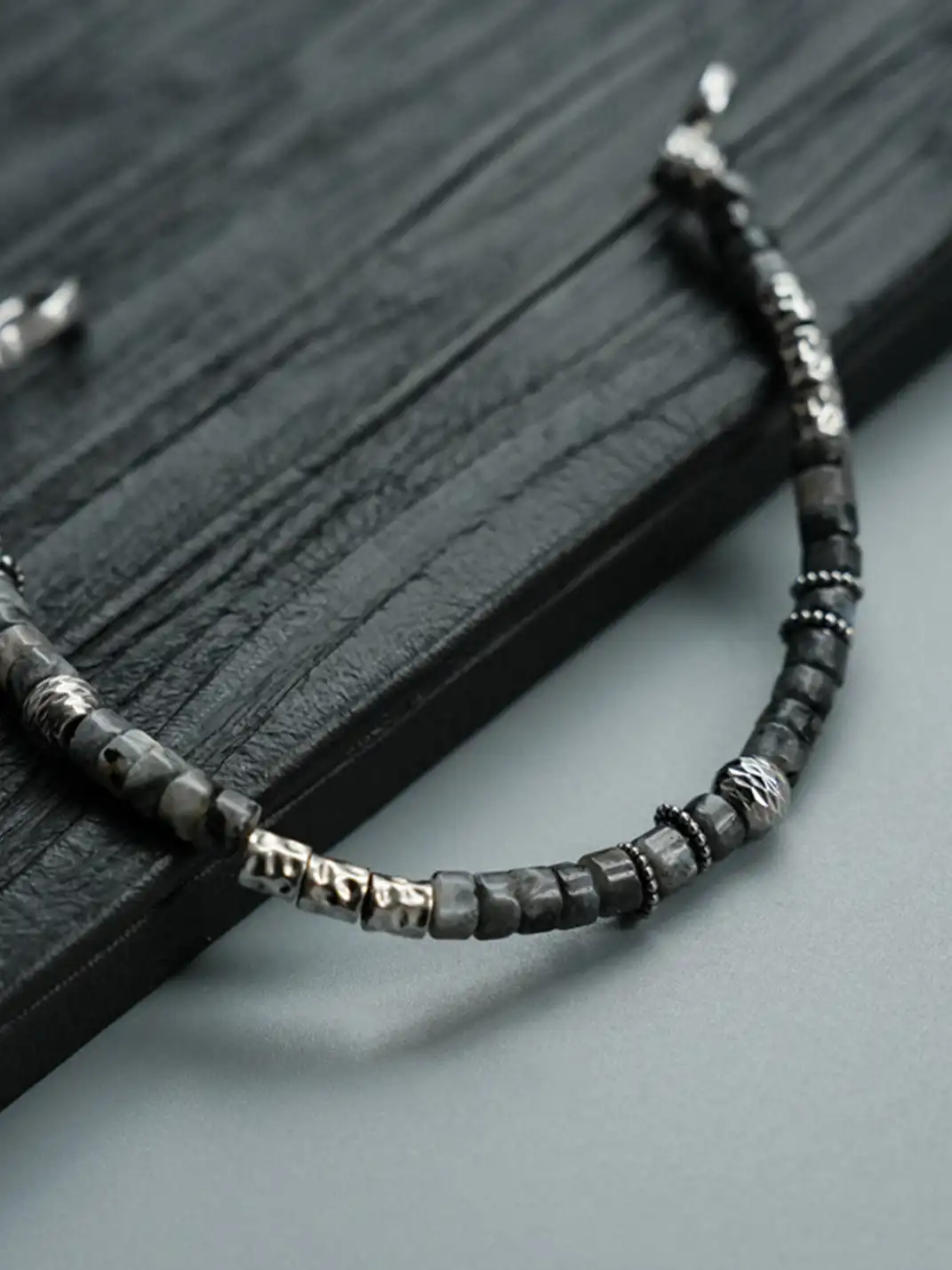 1sman | Natural Tiger Eye Stone Beaded Bracelet