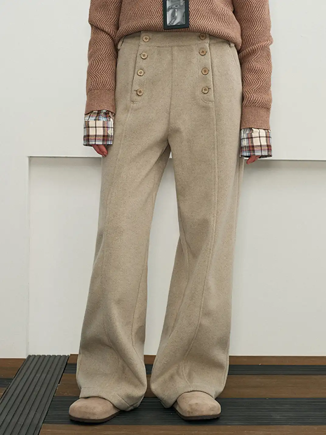 KREATE | Double-Breasted Fit Pants