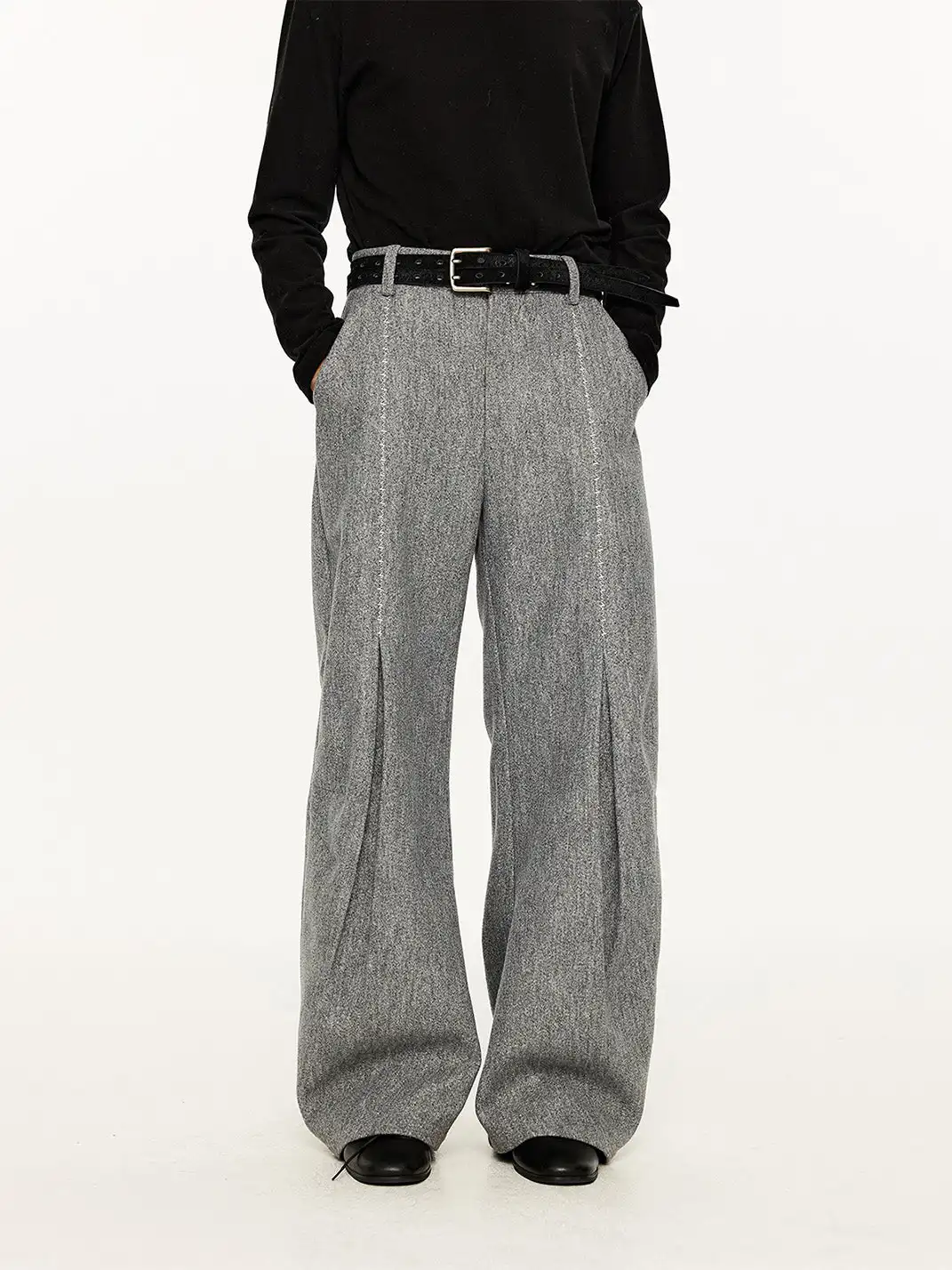 KREATE | Hand-Stitched Pleated Trousers