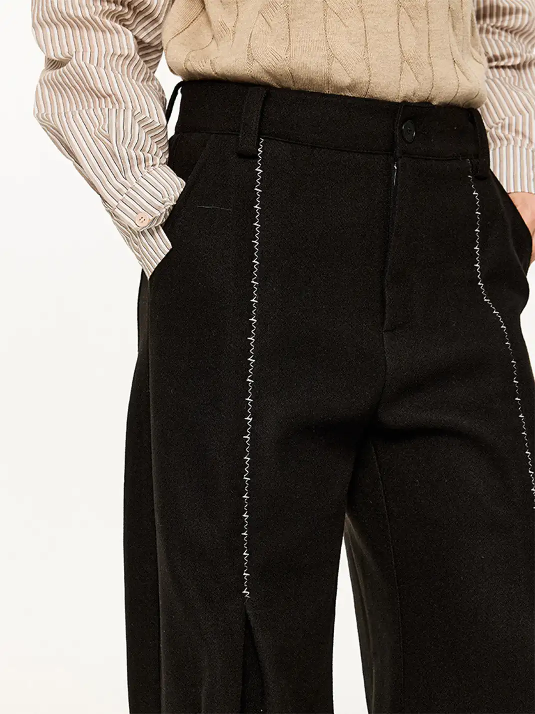 KREATE | Hand-Stitched Pleated Trousers