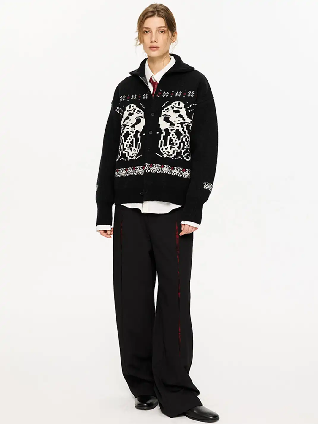 KREATE | Graphic Print Casual Oversized Sweater
