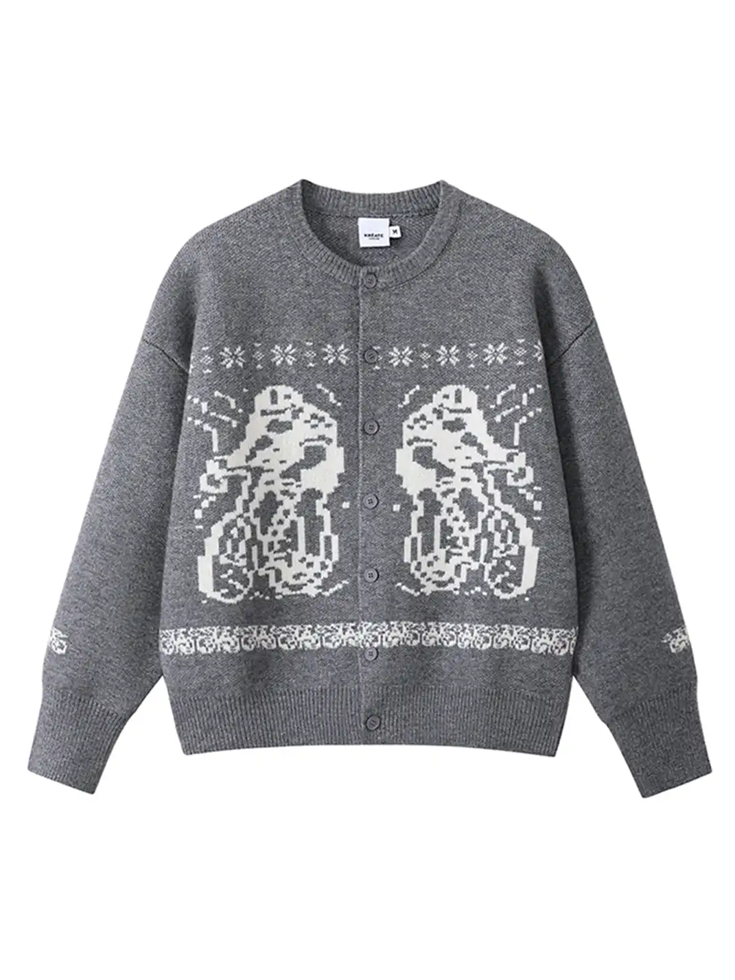 KREATE | Graphic Print Casual Oversized Sweater
