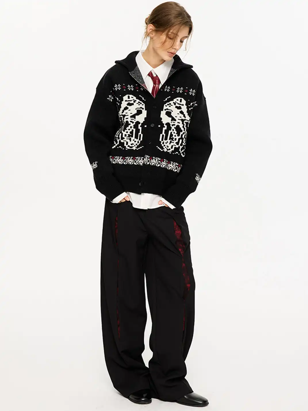 KREATE | Graphic Print Casual Oversized Sweater