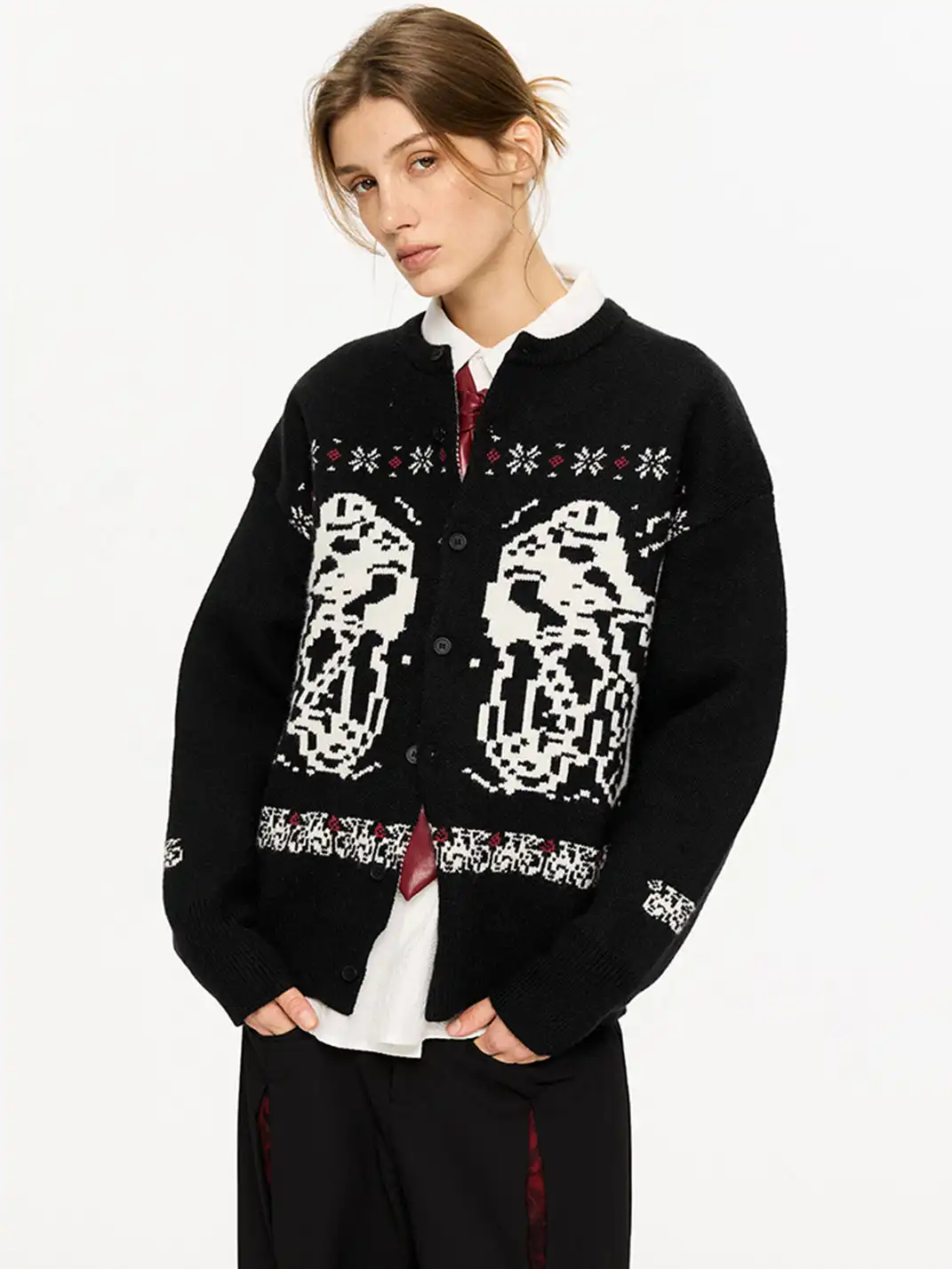KREATE | Graphic Print Casual Oversized Sweater
