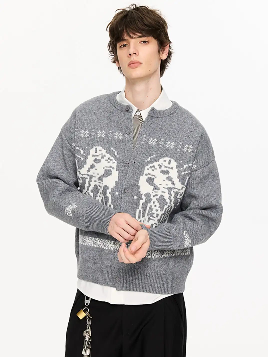 KREATE | Graphic Print Casual Oversized Sweater