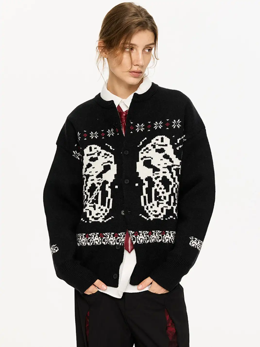 KREATE | Graphic Print Casual Oversized Sweater