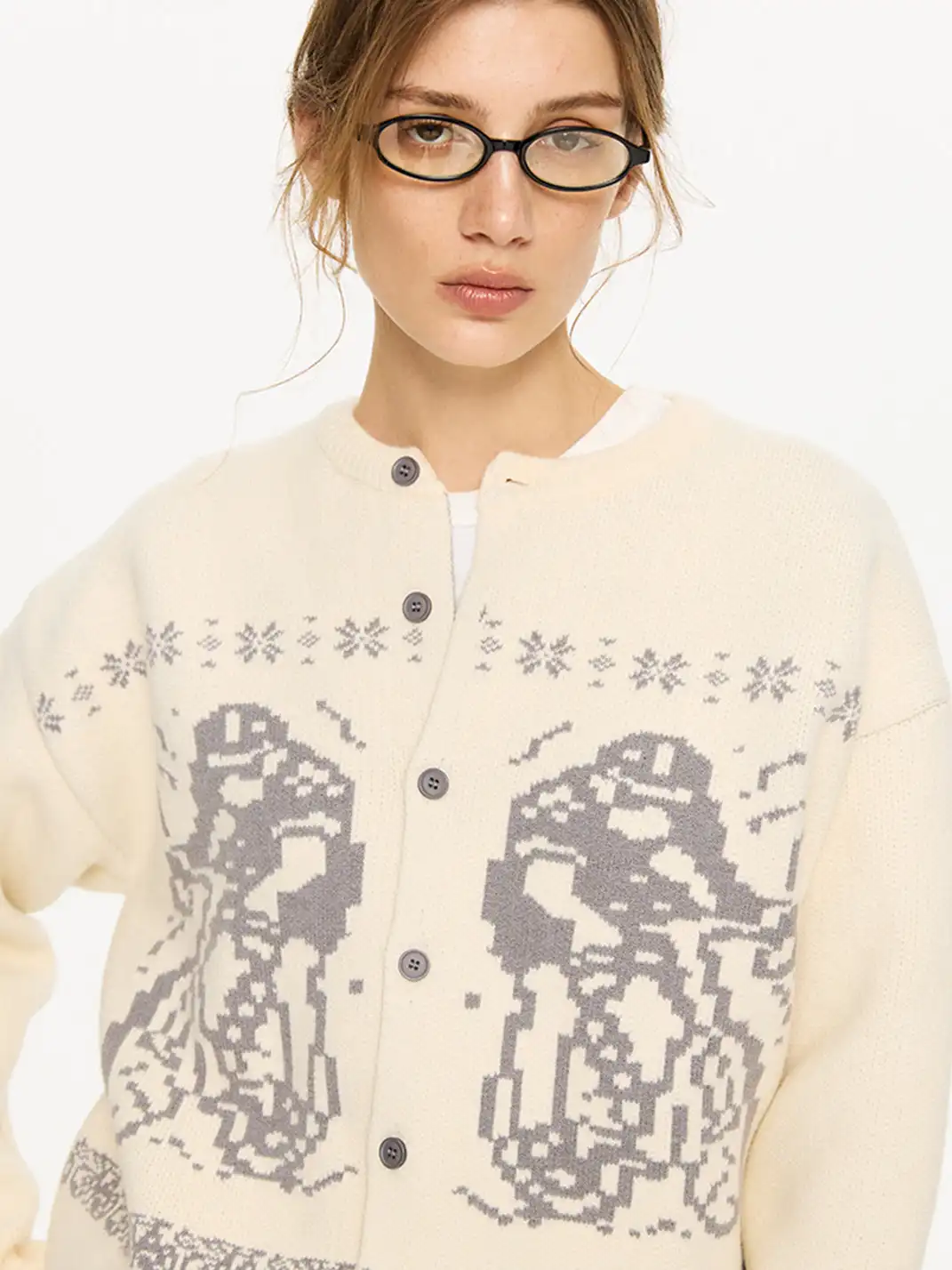 KREATE | Graphic Print Casual Oversized Sweater