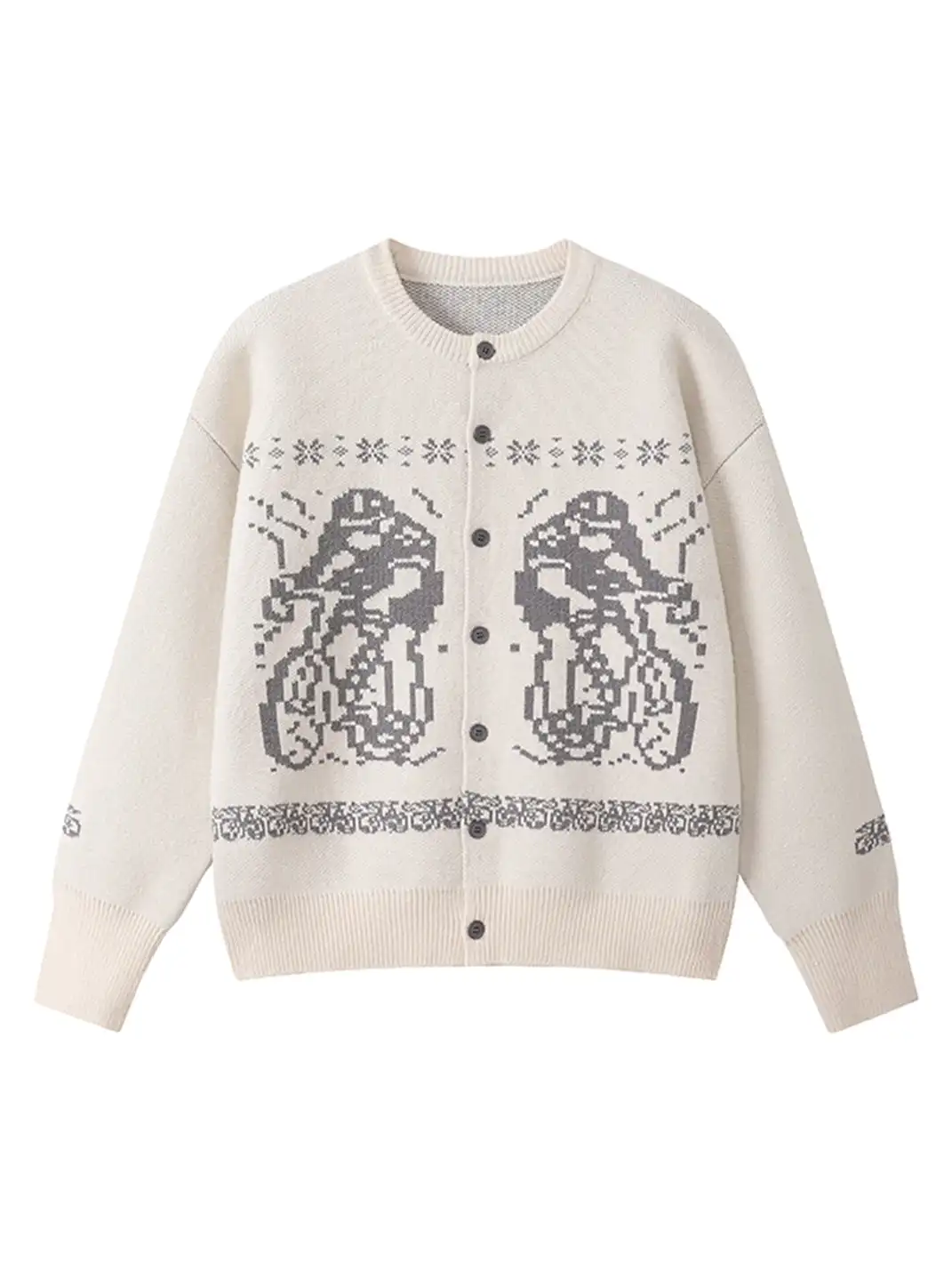KREATE | Graphic Print Casual Oversized Sweater