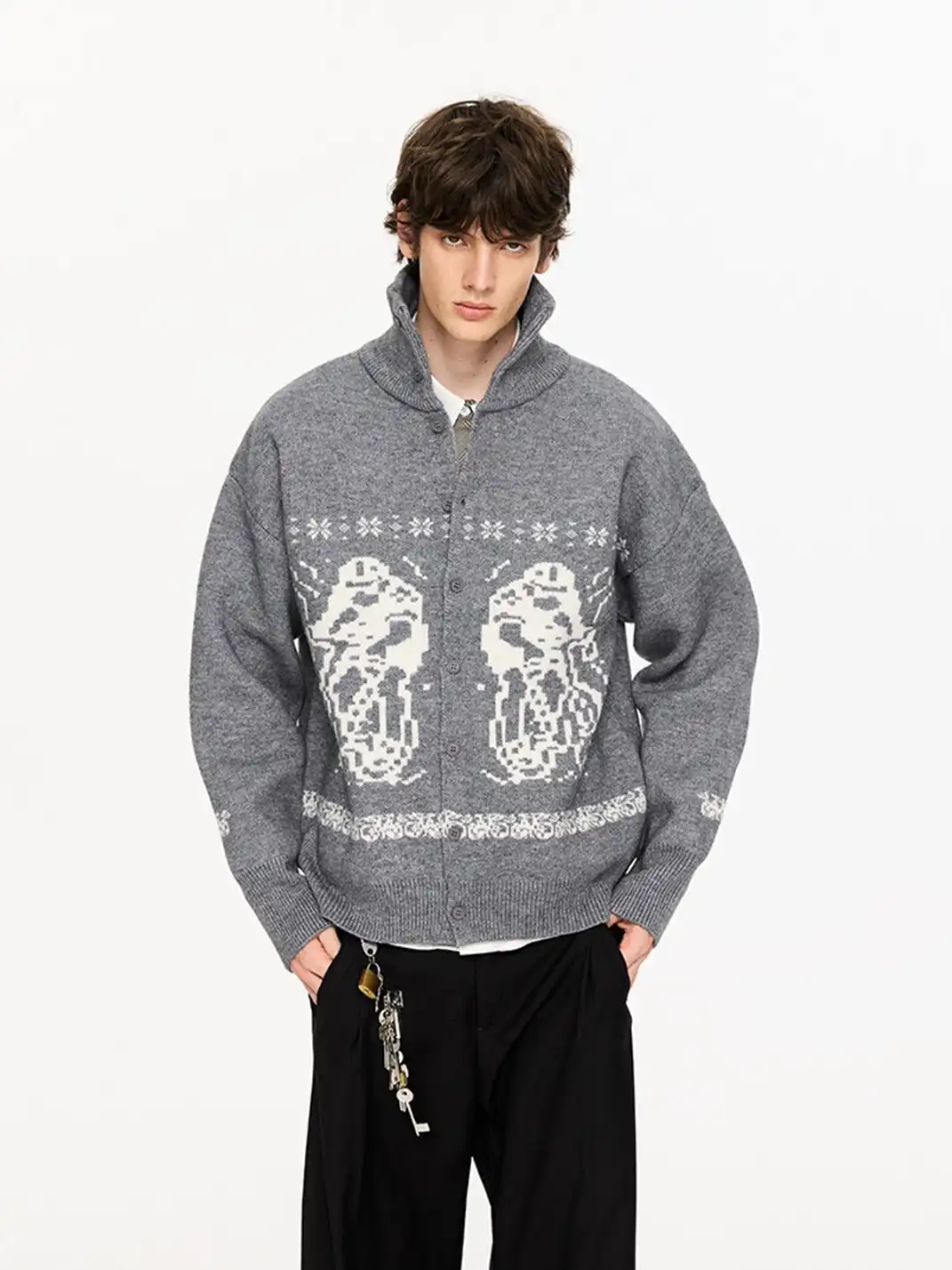 KREATE | Graphic Print Casual Oversized Sweater