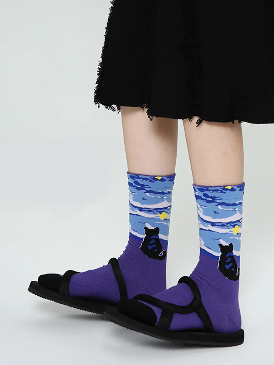Renaissance | 3-Pack Vintage Oil Painting Mid-Calf Socks