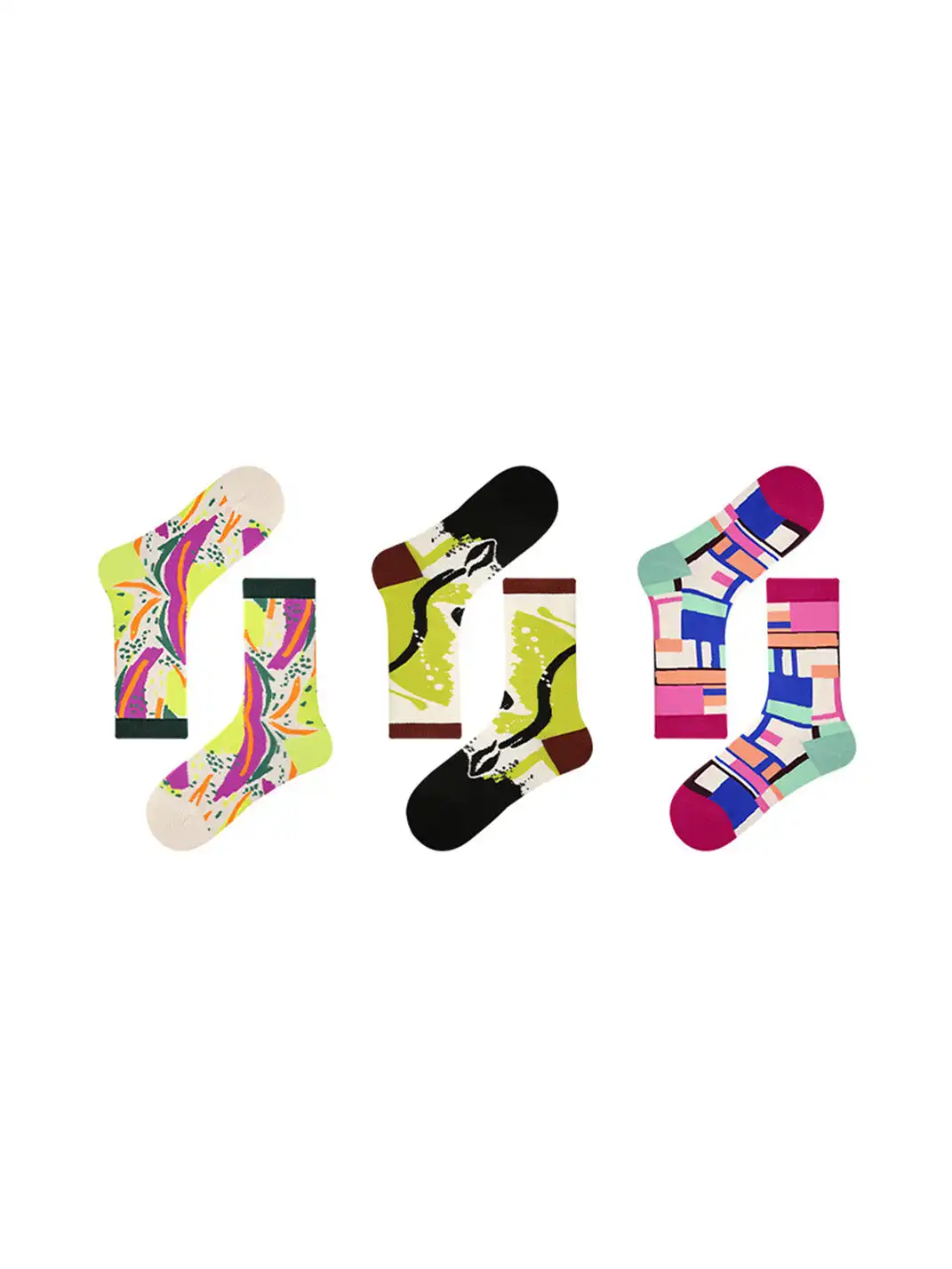 Renaissance | 3-Pack Vintage Oil Painting Mid-Calf Socks