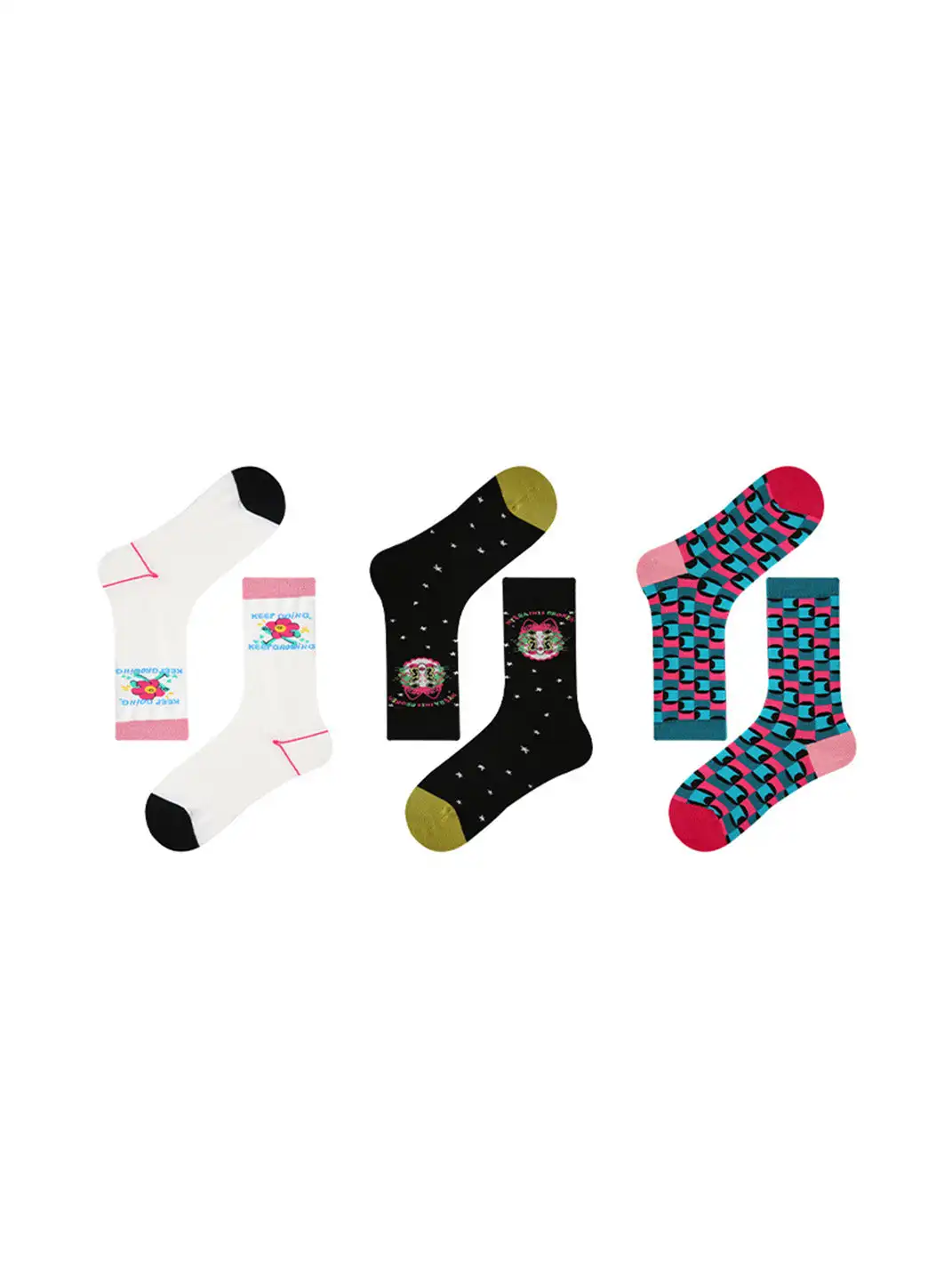Renaissance | 3-Pack Vintage Oil Painting Mid-Calf Socks