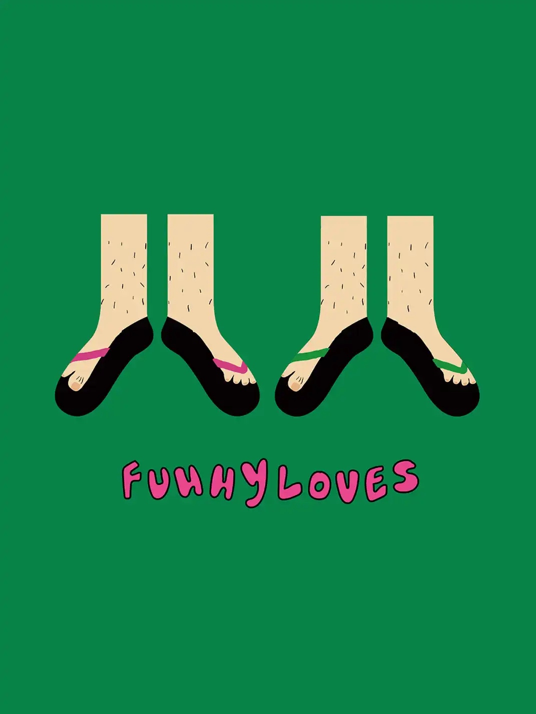 Renaissance | 2-Pack Cute Cartoon Character and Love-Themed Socks