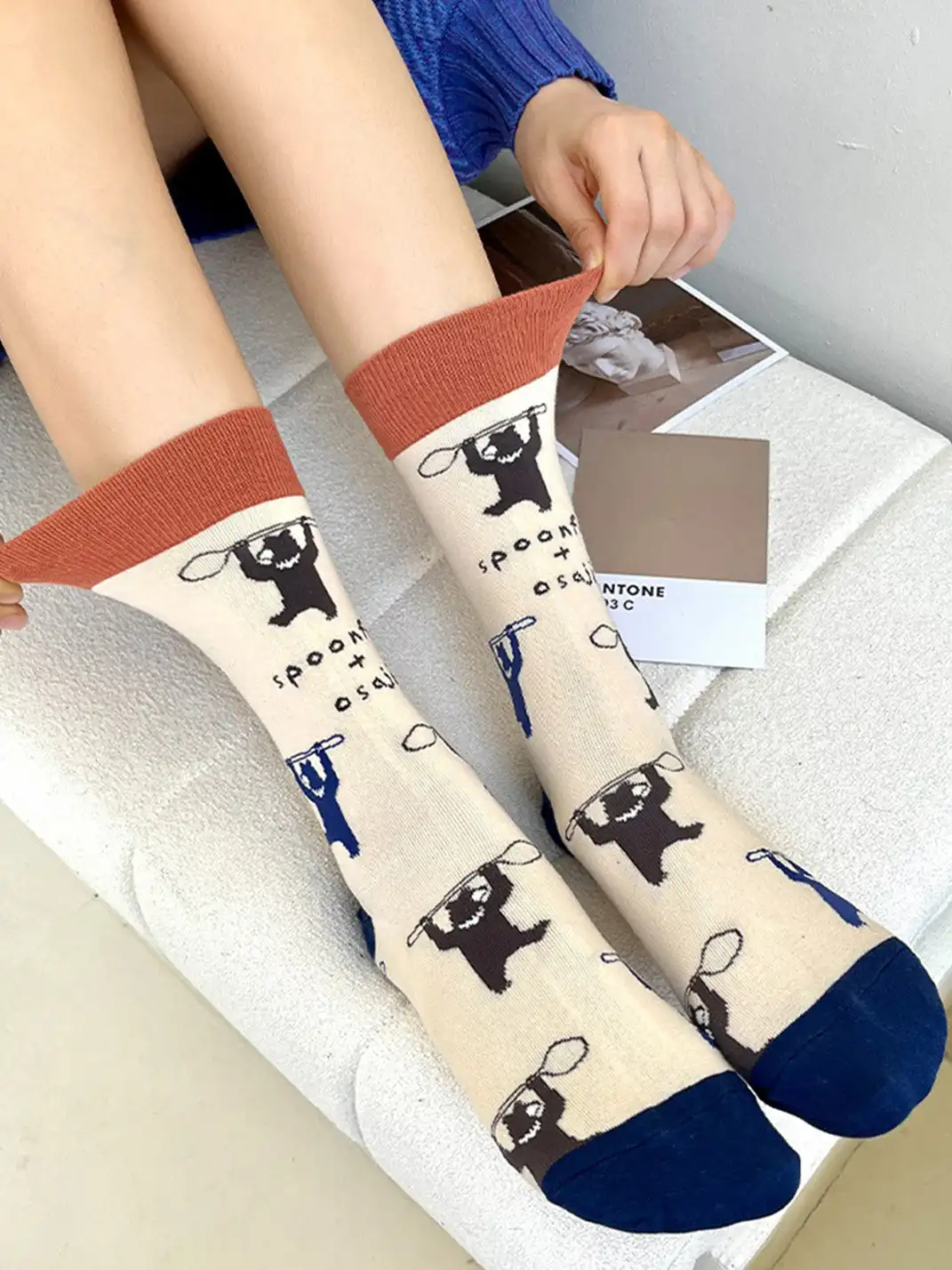 CORRYDELAAN | Four Pairs Art-Inspired Featuring Classic Paintings Socks