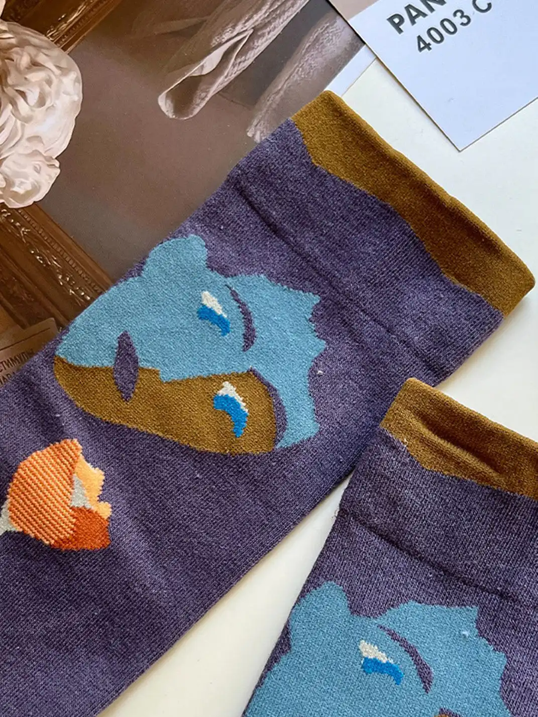 CORRYDELAAN | Four Pairs Art-Inspired Featuring Classic Paintings Socks