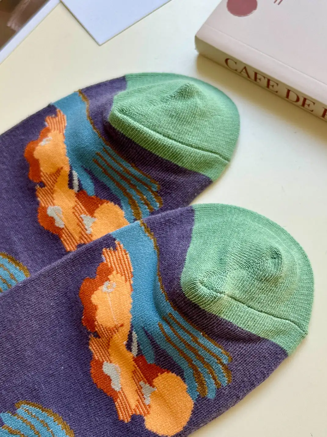CORRYDELAAN | Four Pairs Art-Inspired Featuring Classic Paintings Socks
