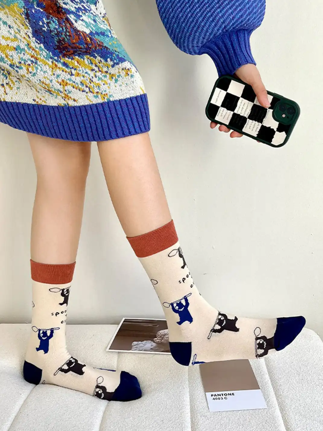 CORRYDELAAN | Four Pairs Art-Inspired Featuring Classic Paintings Socks