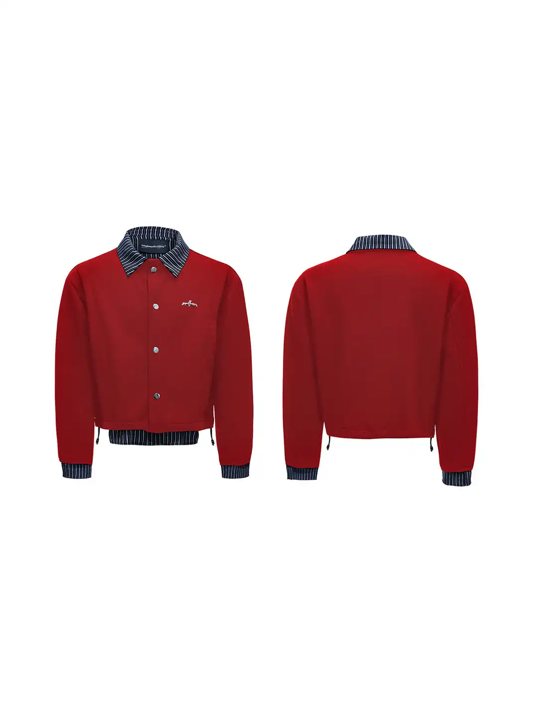 ArguE CulturE | Fake Two-Piece Striped Outerwear