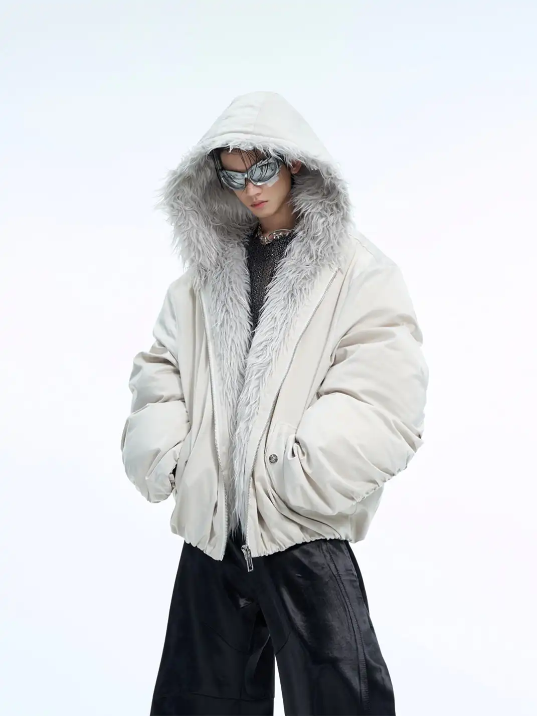 ArguE CulturE | Faux Fur Collar Cotton Puffer Jacket