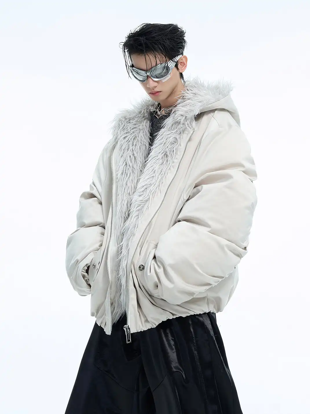 ArguE CulturE | Faux Fur Collar Cotton Puffer Jacket