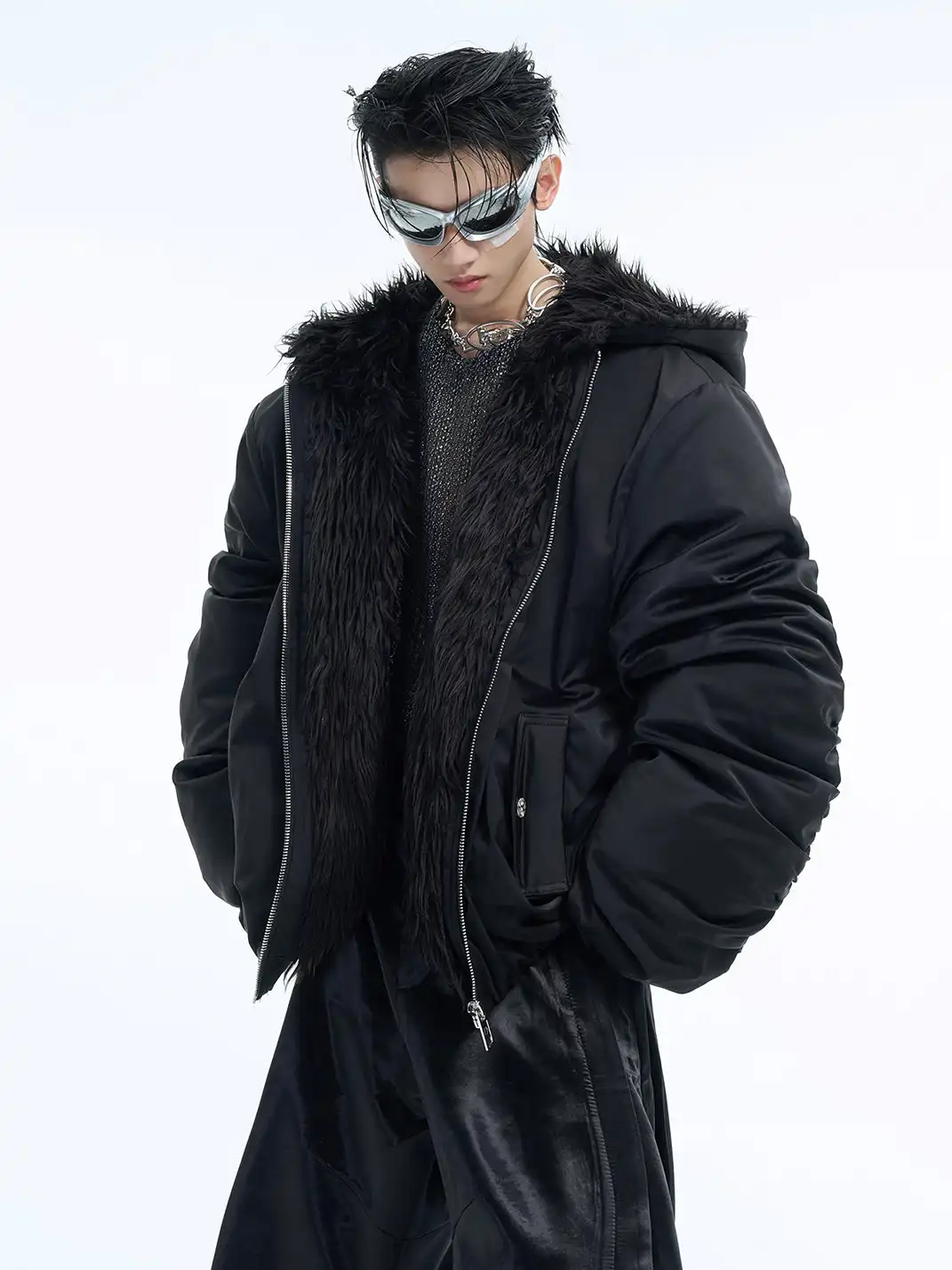 ArguE CulturE | Faux Fur Collar Cotton Puffer Jacket