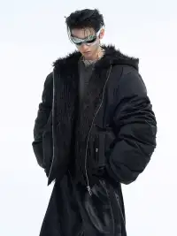 ArguE CulturE | Faux Fur Collar Cotton Puffer Jacket