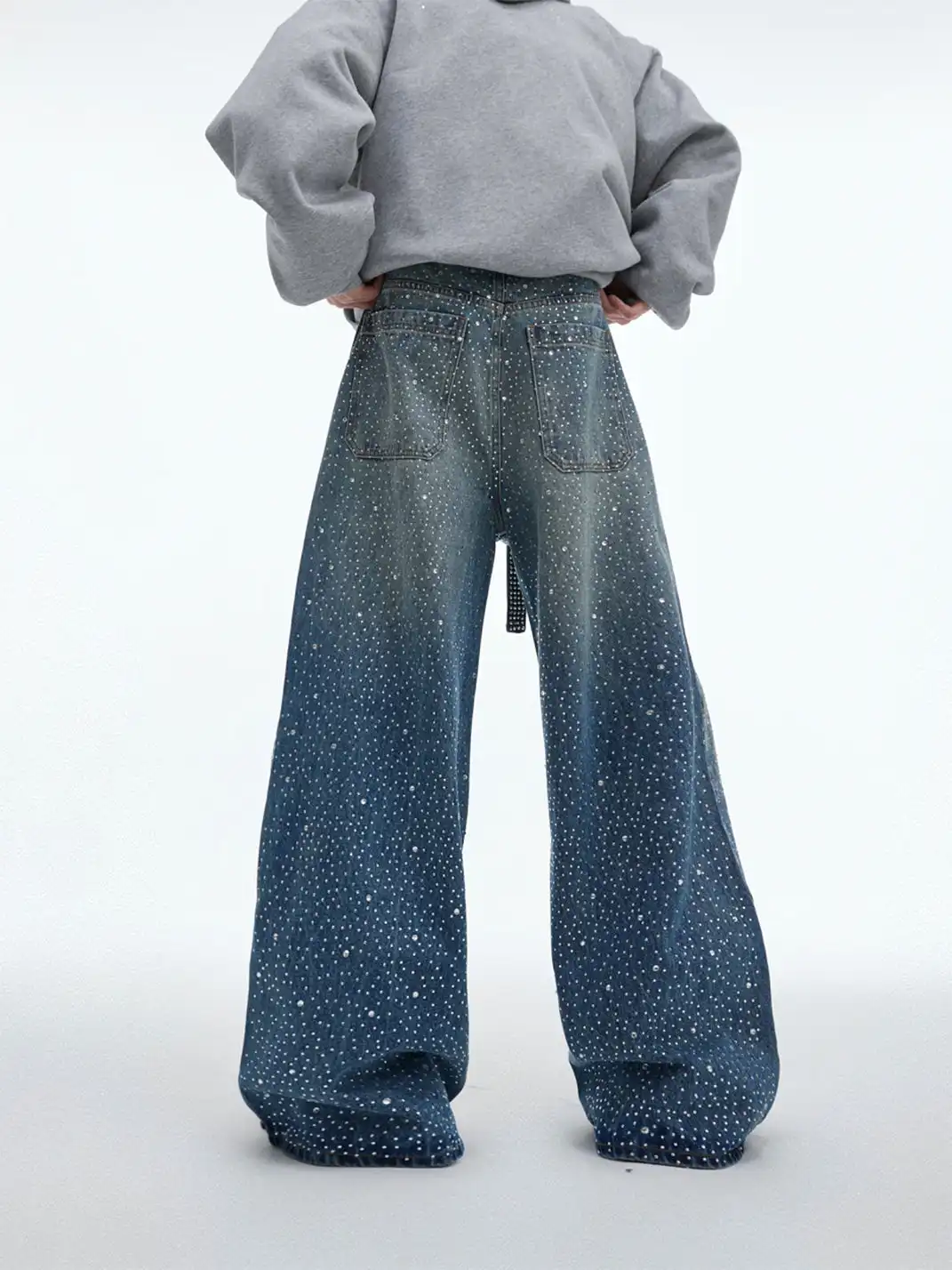 ArguE CulturE | Vintage Rhinestone Washed Denim Jeans