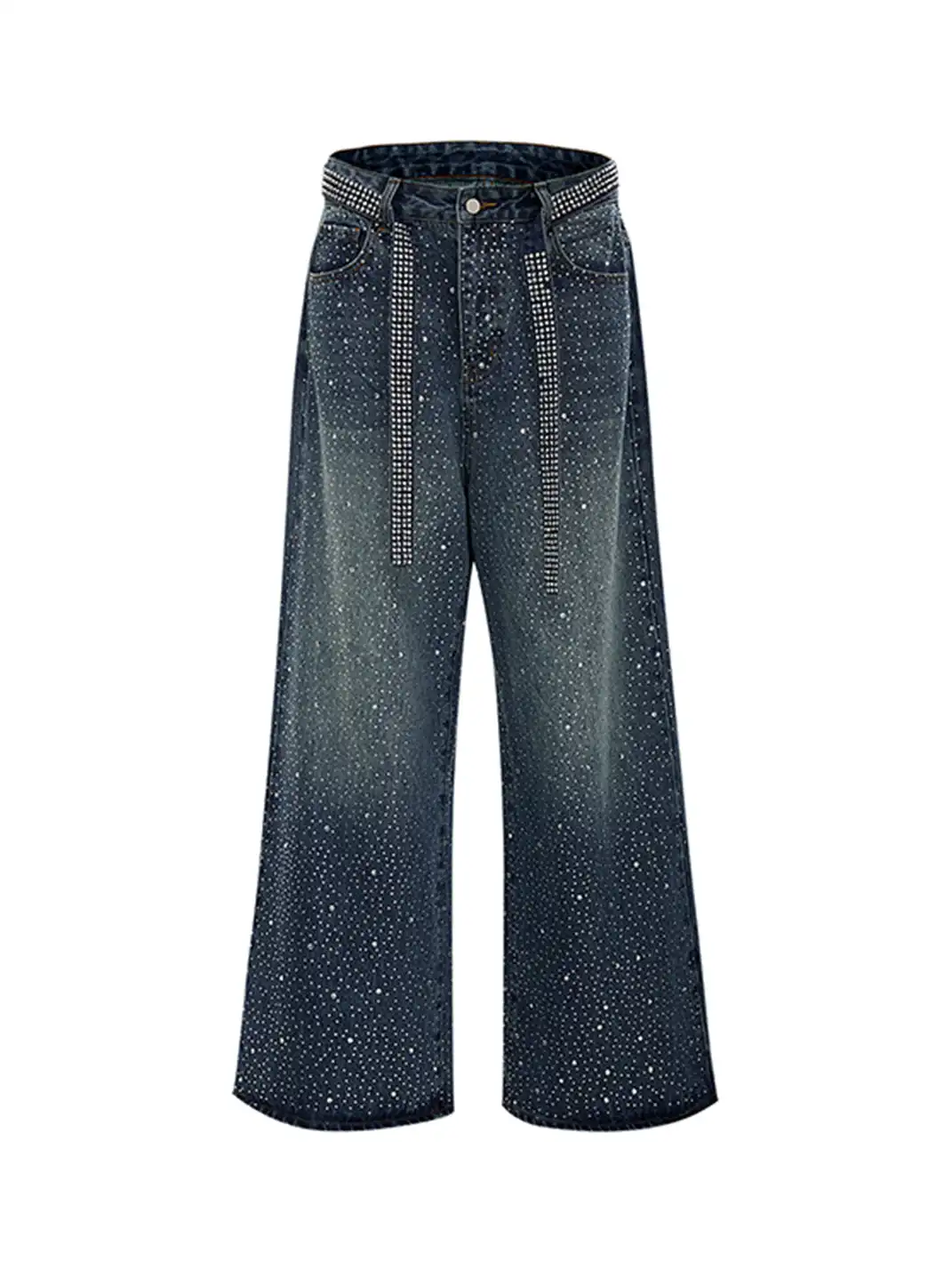 ArguE CulturE | Vintage Rhinestone Washed Denim Jeans