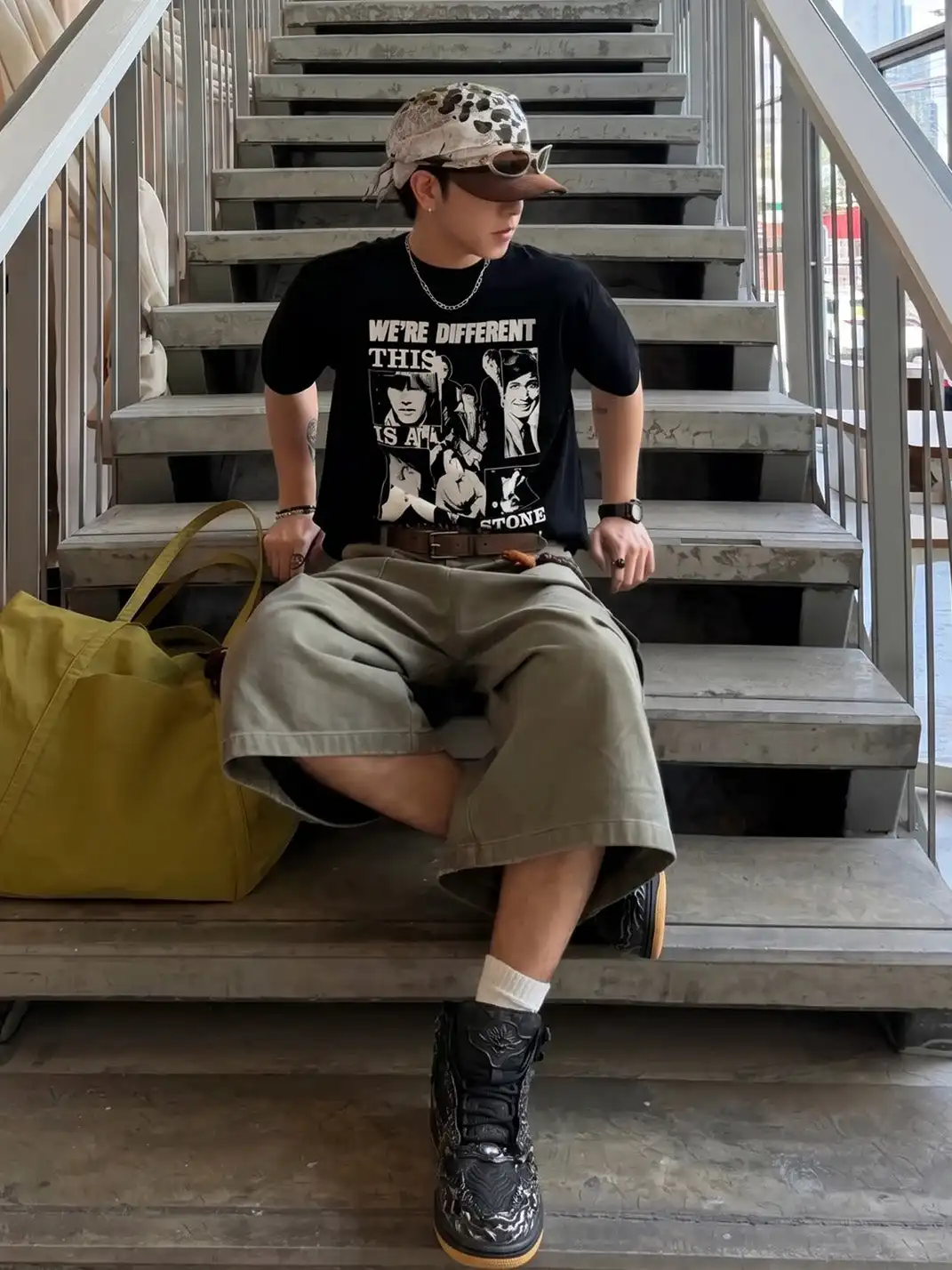 SGSX | Wukong Auspicious Clouds High-Top Sneakers - Black&Sliver