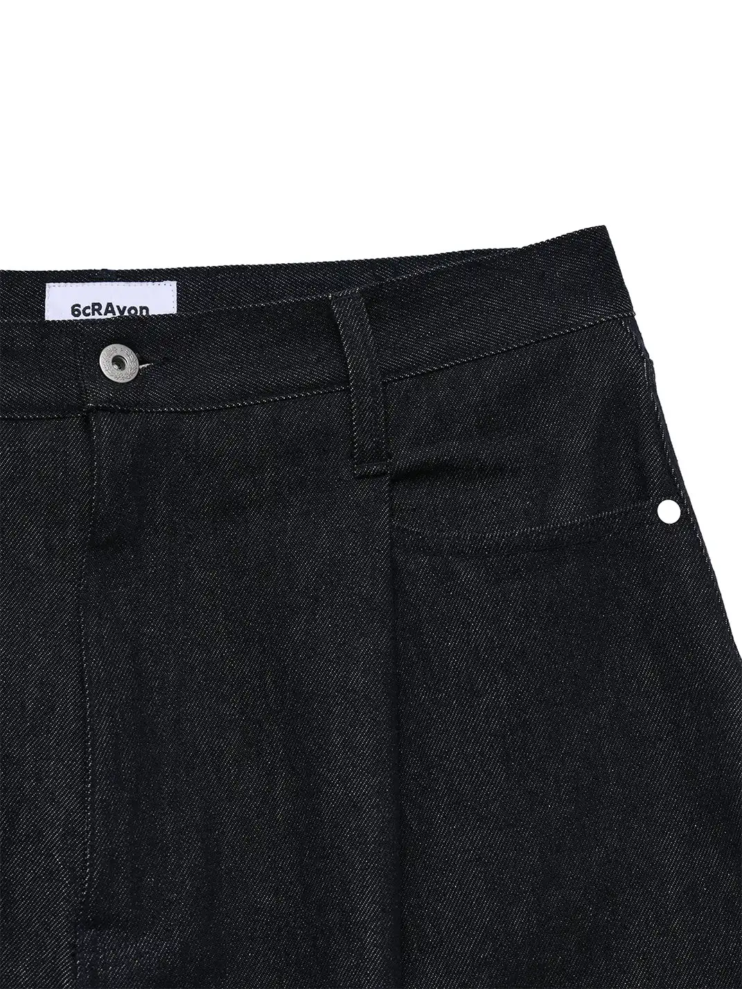6CRAYON | 11.3oz Indigo Blue Non-Fade Wide-Leg Baggy Denim Pants