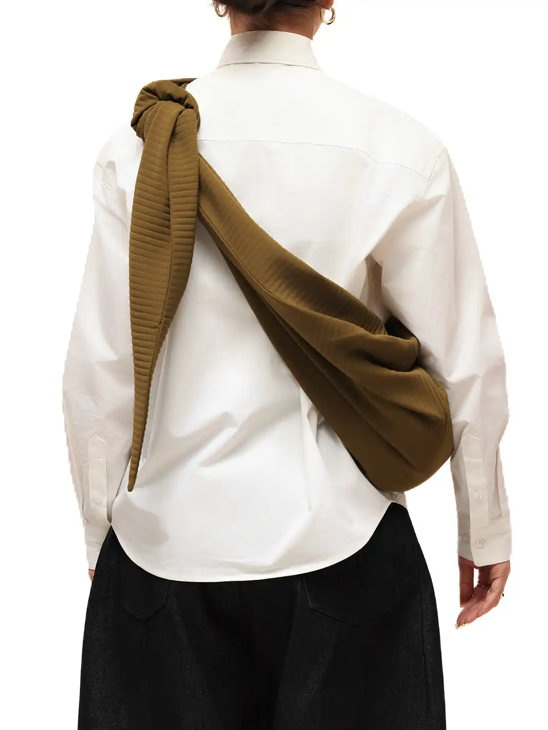 6CRAYON | Pleated Adjustable Multi-Function Hobo Bag