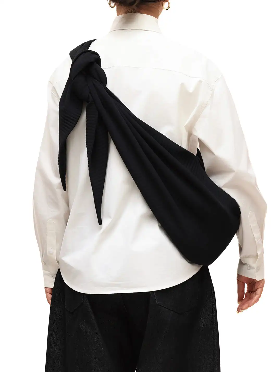 6CRAYON | Pleated Adjustable Multi-Function Hobo Bag