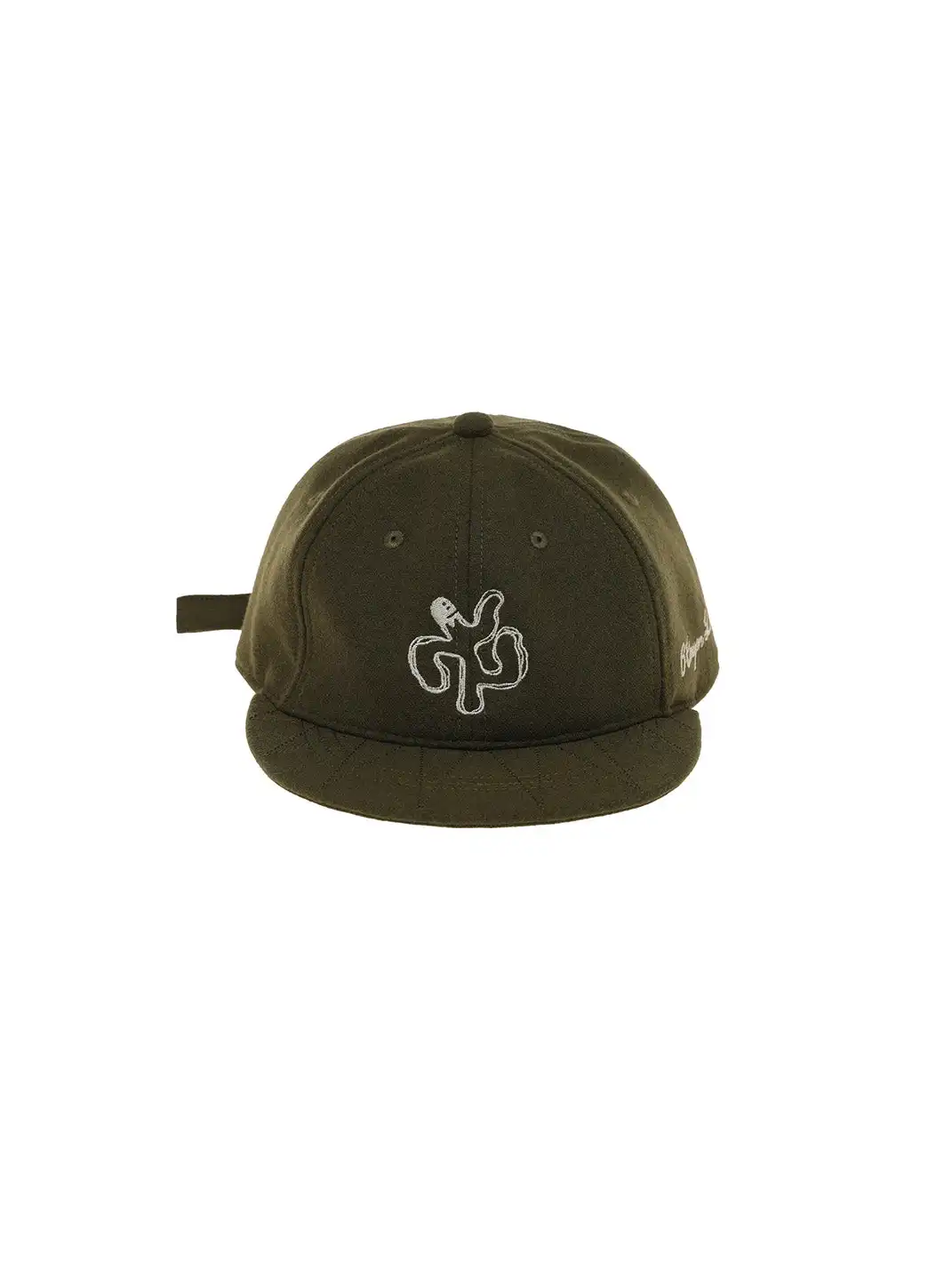 6CRAYON | Classic Embroidered Wool Blend Six-Panel Baseball Cap - Army Green