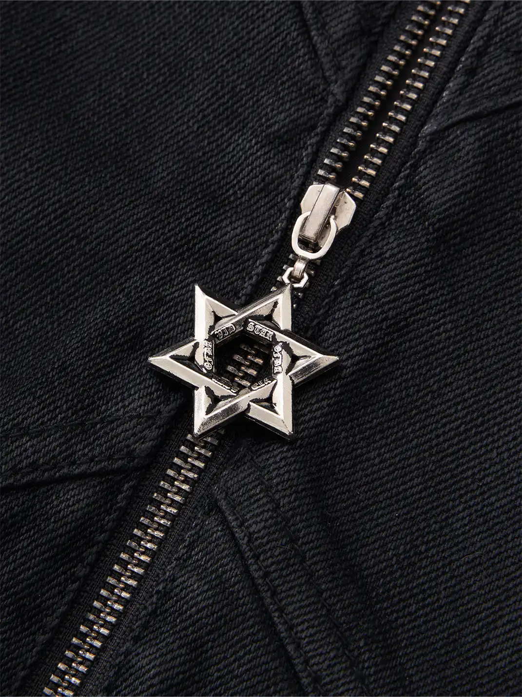 BE A DEVIL | “SØÐ” Detachable Fur Hooded Denim Hybrid-Leather Jacket
