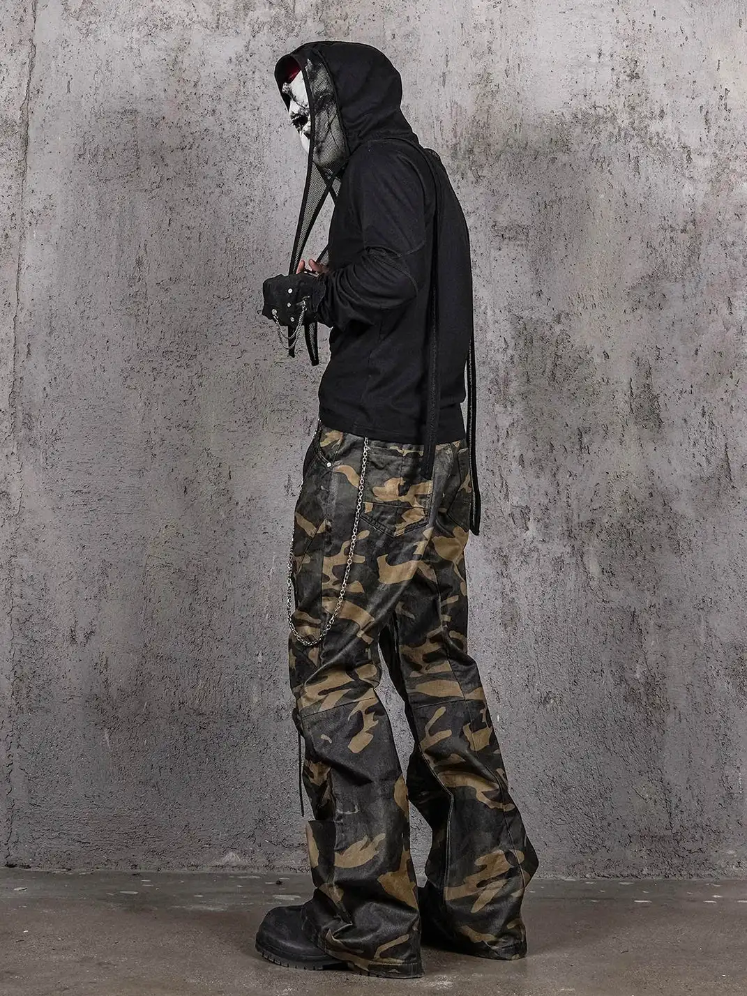 UNDERWATER | Mesh-Spliced Long Strap Durag