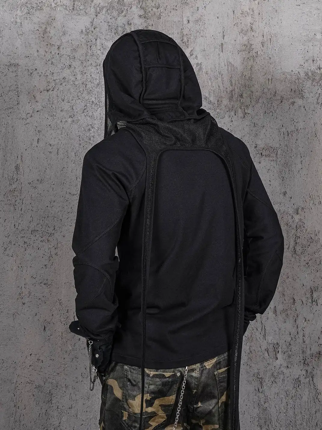 UNDERWATER | Mesh-Spliced Long Strap Durag